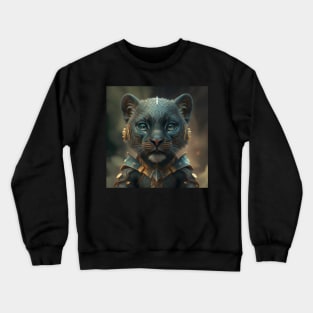 Cute baby black panther Crewneck Sweatshirt